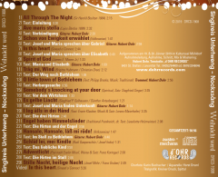 Titelliste der CD "Weihnacht werd"